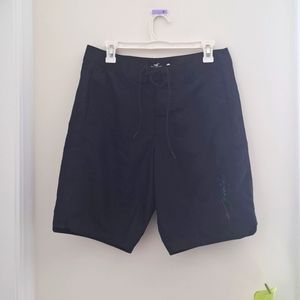 Hollister Black 9* Inseam Board Shorts size 30